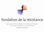 Logo de la fondation de la résistance